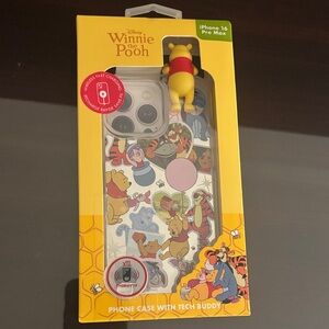 Disney Winnie the Pooh iphone 16 Pro Max Phone Case with 3D Winnie the Pooh
